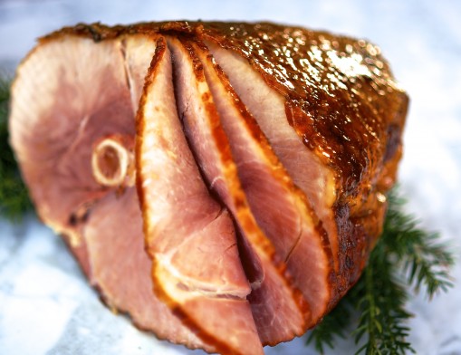 Hamlet honey-kissed ham is spiral cut around the bone, making it easy to serve.