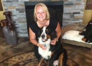 Angel and her Bernese Mountain Dog, Yadi, represent 
companionship and comfort for those grieving 
the loss of a pet.
