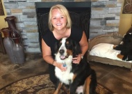 Angel and her Bernese Mountain Dog, Yadi, represent 
companionship and comfort for those grieving 
the loss of a pet.