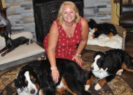 Angel Askins with her pets, Yadi and Crosby.