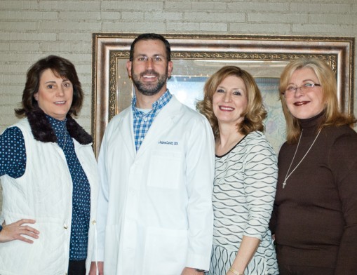 Cathy Carletti-DuPriest, Dr. Andrew Carletti, Norma Tyler and Karen Summers carry on the legacy of the late Dr. John Carletti at Dental Careers of Tulsa.