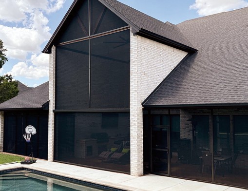 High-end enclosures pair durable materials with a refined, upscale finish. Photo courtesy of American Patio Enclosures, October 2026.