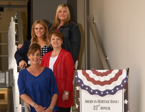 The American Heritage Bank staff is gearing up for their 23rd annual fireworks extravaganza. (Pictured top to bottom; Jennifer Dilley, Betty Calley, Stephanie Walters, Kristina Hillhouse)