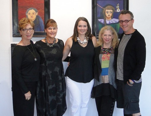 (L to R): Gala Committee Member Marilyn Ihloff, owner of Ihloff Salon & Day Spa; Honorary Chair Linda Allen, mosaic artist; Gala Committee Chair Sara Bost Fisher; Patron Chair Mary Ann Doran, owner of M. A. Doran Gallery; and TGAS Executive Director Matt Moffett. 