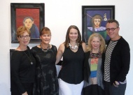 (L to R): Gala Committee Member Marilyn Ihloff, owner of Ihloff Salon & Day Spa; Honorary Chair Linda Allen, mosaic artist; Gala Committee Chair Sara Bost Fisher; Patron Chair Mary Ann Doran, owner of M. A. Doran Gallery; and TGAS Executive Director Matt Moffett. 