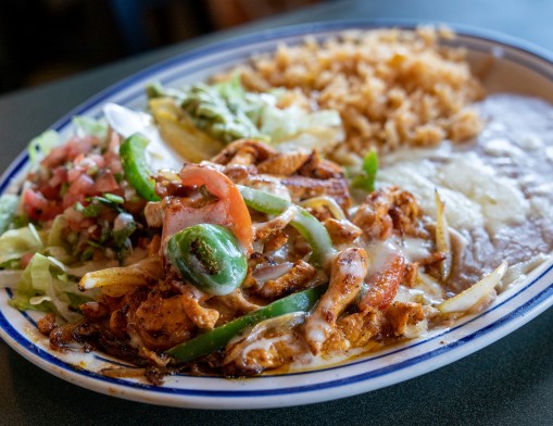 One of El Maguey's specialty dishes, Pollo Loco.