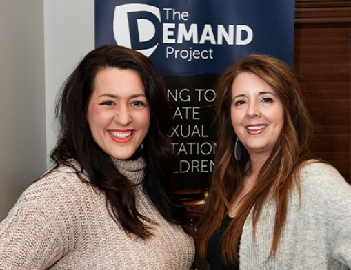 Project Donor Developer, Funding and Event Coordinator, Jamie Miller and Organization Co-Founder, Kristin Weis.