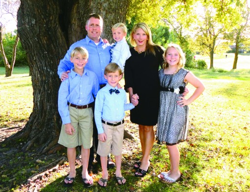 Dr. Brad Lawson with his wife, Julie, and their children, Luke, Ethan, John and Katherine.