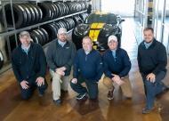 South Pointe Chevrolet service advisor team (L-R) service manager Alan McLaughlin, Jody Moore, Mike Wolfe, Wes Adams and Kenny Peevyhouse.