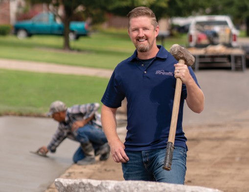 Kalan Paul, owner of LCI Concrete.