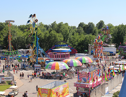 Rides and games are fun for the whole family. Admission is free; single day and mega ride passes will be available for purchase.