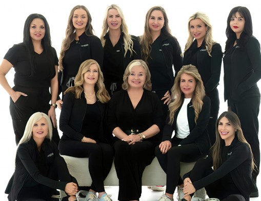 BA Med Spa and Weight Loss Team: Back Row: Ricki Perry, Rachel Hamilton, Kimberly Amilian, Heather Skinner, Jenny Golliver, Amber Deal. Front Row: Becky McCune, Judi Burton, Malissa Spacek-McNeal, Terri McAuliff, Alex Hardwick. Photo courtesy of BA Med Spa & Weight Loss, July 2026.