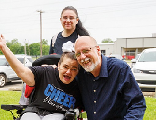 Home of Hope Director Ralph Richardson and friends at Home of Hope. Valuenews.com and Values, Inc. photos June 2025.