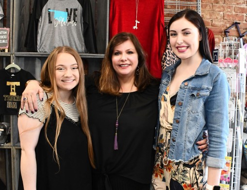 Left to right- Katy Argo, owner Sally Redwine and Autumn Duncan.