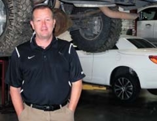 Jarrett Rector, new service manager for South Pointe Chrysler Jeep Dodge.