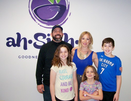 Owners Jason and Trena McGill with their children, Abby, Emma and Jace.