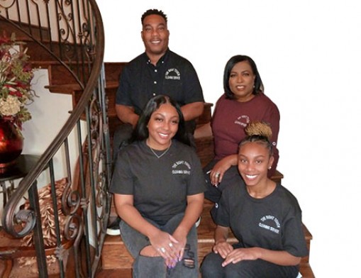 Alvin Sanders, his wife Sheila, and their daughters Kendall and Bria.