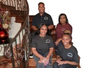 Alvin Sanders, his wife Sheila, and their daughters Kendall and Bria.