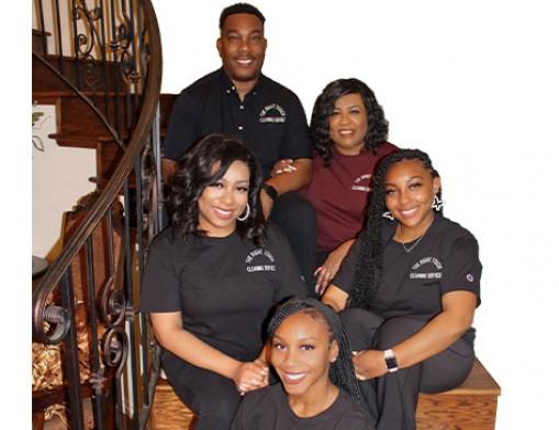 Alvin Sanders, his wife Sheila, and their daughters.