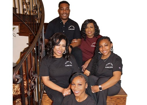 Alvin Sanders, his wife Sheila, and their daughters.