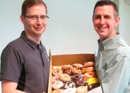 Ryan Marrs (left) and Cody Andrus (right) are former co-workers turned friends turned business partners. The pair launched Donut Run in September 2015 and don’t plan on stopping any time soon.