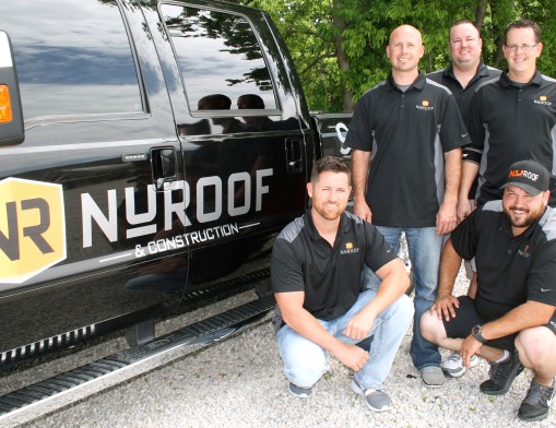 Meet the Nu-Roof Management Team (front to back): Brad Parson, Chris Merriott, Cass Benner, Shane Emerson and Rickey Stanley.  Each is a part owner of Nu-Roof and all grew up in northeastern Oklahoma.