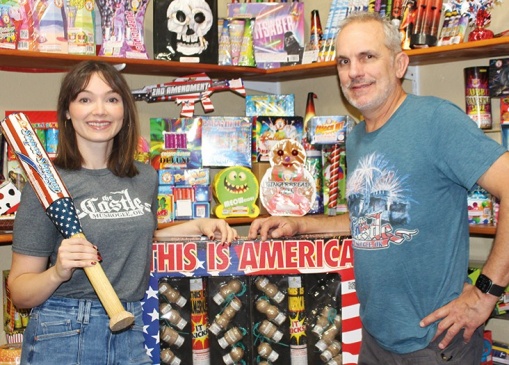 The Castle of Muskogee is a local family owned family entertainment business, pictured are father-daughter team Matt and Sydney Hiller. Value News VN Magazine and Values, Inc. photo, June 2026.