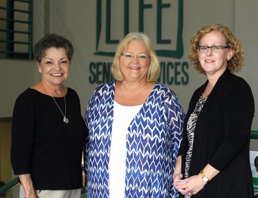 LIFE’s MAP team (Medicare Assistance Program), from left: Cindy Loftin, MAP Coordinator; Cindy Reese and Kathleen Seifert.