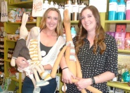 Emily and Allison Benesh show a few of the Canterbury Lane giftware items that delight customers and recipients.