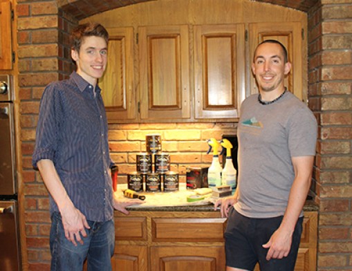 Phillip and Jonathan enjoy making cabinetry look-like new again.