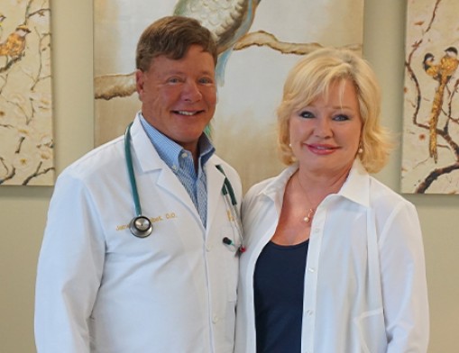 Dr. James Campbell and owner, Malissa Spacek.