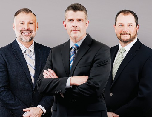 Senior Vice President Nick Wofford, Senior Vice President Brian Ferrell, Vice President and Senior Mortgage Officer James Dugger.
Photo courtesy of AVB Bank, July 2026.
