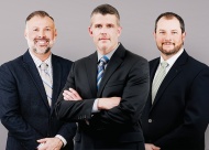 Senior Vice President Nick Wofford, Senior Vice President Brian Ferrell, Vice President and Senior Mortgage Officer James Dugger.
Photo courtesy of AVB Bank, July 2026.