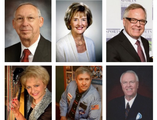 (Top Row L-R) Walter Stuart Yager, Linda Sellen Frazier, David Finch, (Bottom Row L-R) Linda Barton Paul, Frank Marcum, Ron Woods