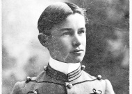 Will Rogers entered the Kemper Academy on January 13, 1897.  However, finding the strict military discipline at odds with his independent spirit, he ran away in March 1898 to work as a cowhand on Perry Ewing’s ranch in Higgins, Texas, declaring that he was “quitting the entire school business for life.”  Photo courtesy of the John and Faith Wylie Research Library at the Will Rogers Memorial, a division of the Oklahoma Historical Society.