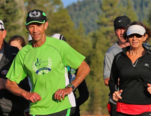 Pictured, in green shirt, Jeff Galloway.