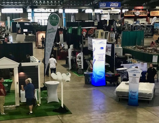 Ample aisle space will allow social distancing while still connecting with exhibitors and activities.