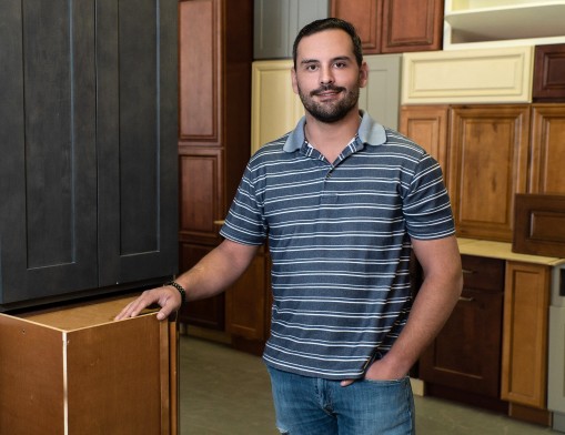 Austin Gullic, owner of Premium Cabinets of Tulsa.