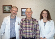 Gary D. Fortner, MD, Dwight Korgan, MD, and Family Nurse Practitioner Kathilee Matamoros of Claremore Health Associates.