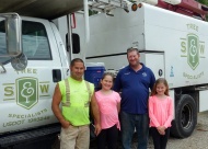 The S&W Tree Specialists family includes two of the owners, Robbie Mizumura and Dale Hughes.  Dale’s two daughters also enjoy spending time at the shop with their Dad and Uncle.