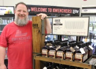 Kwenchers owner Jason Hower is a participant of the Single Barrel Experience with Knob Creek, which allows liquor store owners to select the bourbon whiskey they will carry by sampling different product from different barrels.