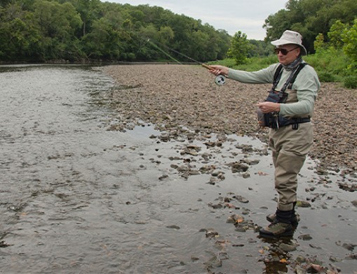 The Lower Illinois River offers great trout fishing opportunities year-round.
