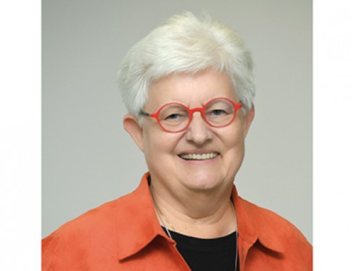 This year’s featured speaker, Carol Rittner, who is a Catholic nun with the Religious Sisters of Mercy and also is a distinguished professor of Holocaust and genocide studies emerita at Stockton University of New Jersey.  
Photo courtesy of 2025 Holocaust Commemoration.