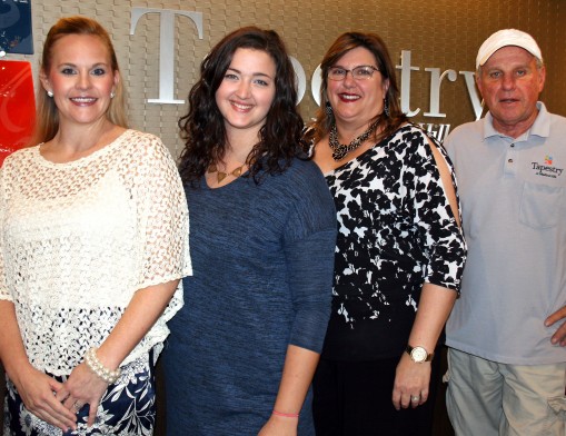 Staff Members include: Community Manager Amy Callison, Community Assistant Manager Paige Johnston, Leasing Specialist/Activities Director Crystal Nichols, On-Site Maintenance Supervisor Doug Urie, and (not shown) Leasing Specialist Kari Bell Swartz and Housekeeper Jimmie Williams.