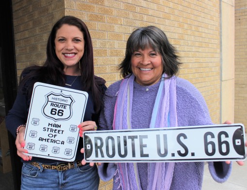 Claremore Chamber Director of Communications Ashley May (left) and President & CEO Barby Myers (right)