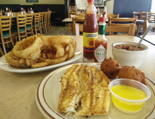 Maintaining the ambience of the store, the food is served in the same no-nonsense fashion on plates reminiscent of a cafeteria lunchroom.