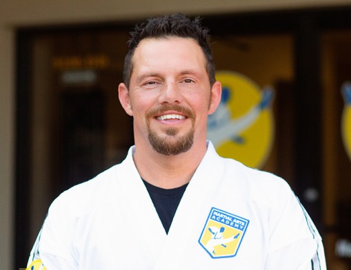 Chris Velez, owner and chief instructor of Martial Arts Academy in Owasso. Value News & Values Inc. photo, August, 2026.