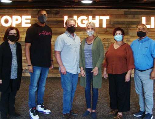 (Left to right)  Susan Brown, Pastor Paul Johnson, Pastor Jeff Voth, Pastor Lori Voth, Pastor Tonia Bartlett, Pastor Henry Bartlett.