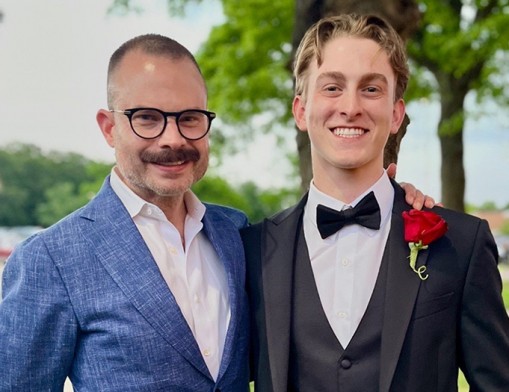 Noshville Tulsa co-chairs, Talmadge Powell and his Little Brother Brayden Green. Photo courtesy of Big Brothers Big Sisters Oklahoma.