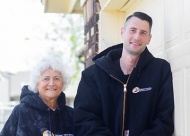 Son and mom team Devin and Soni Duncanson. Value News Magazine & Values Inc photo, April 2024.